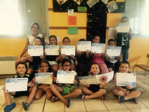 Remise des prix aux apprentis nageurs du Bas Vernet