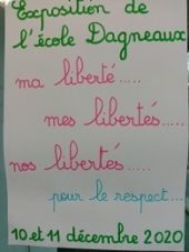 Lire la suite à propos de l’article Exposition à l’ALAE Dagneaux. Les enfants s’expriment sur l’idée de Liberté.